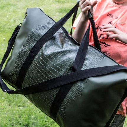 Travelbag Happy Alligator - Olive Green