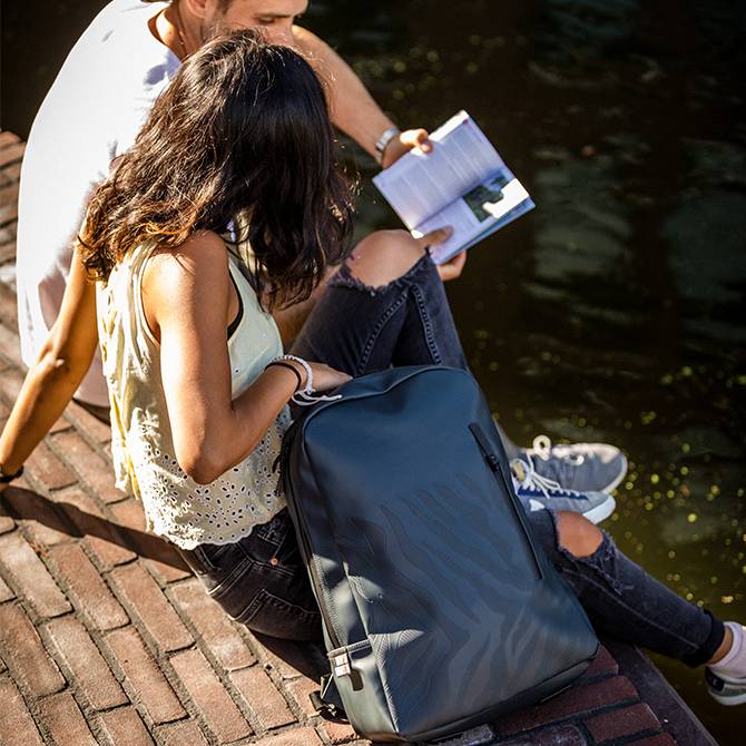 Backpack Zebra - Dark grey