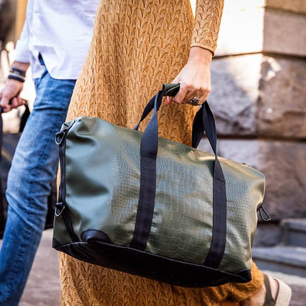 Duffelbag Medium Happy Alligator - Dark Green