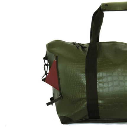 Duffelbag Medium Happy Alligator - Dark Green