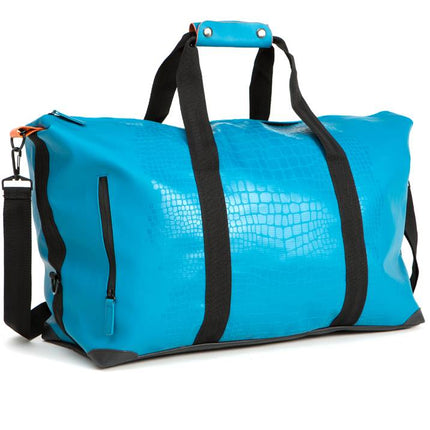Duffelbag Large Happy Alligator - Petrol Blue