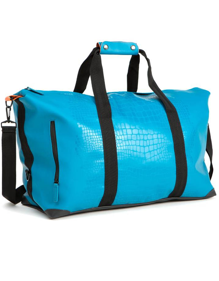 Duffelbag Large Happy Alligator - Petrol Blue
